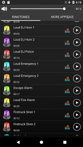 اسکرین شات 3 برنامه Loud Siren Ringtones