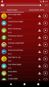 اسکرین شات 2 برنامه Christmas Ringtones Wallpapers