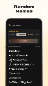 اسکرین شات 4 برنامه Nickname Generator Gamer Name