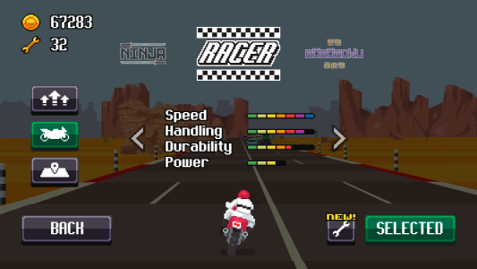 اسکرین شات 5 بازی Retro Highway - Bike Racer