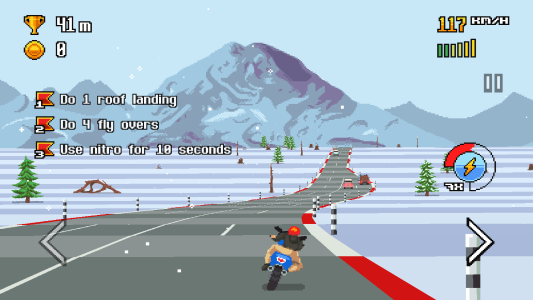 اسکرین شات 4 بازی Retro Highway - Bike Racer