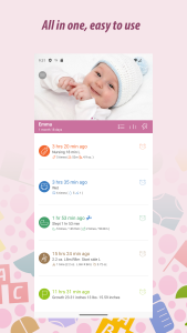 اسکرین شات 1 برنامه Baby Tracker - Newborn Log