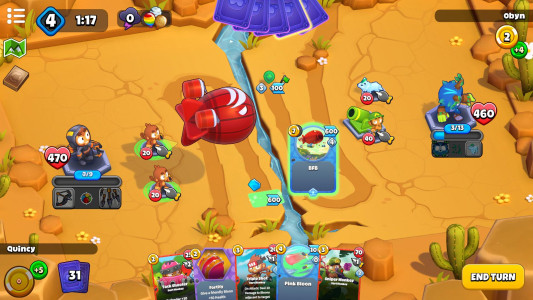 اسکرین شات 4 بازی Bloons Card Storm