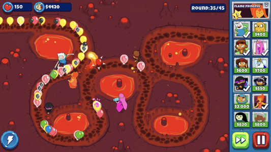 اسکرین شات 4 بازی Bloons Adventure Time TD