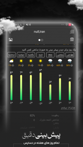 اسکرین شات 2 برنامه هواشناسی دقیق+جزئیات ماهواره ای