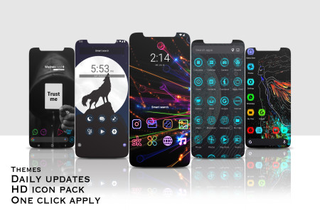 اسکرین شات 4 برنامه Neox Launcher: Themes & UI
