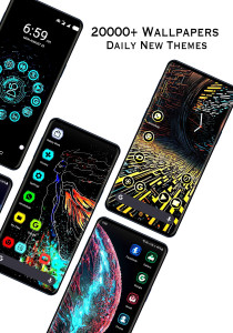 اسکرین شات 2 برنامه Neox Launcher: Themes & UI