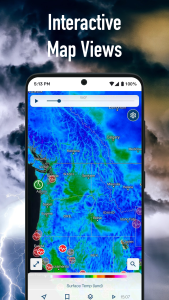 اسکرین شات 2 برنامه Weather Hi-Def Radar
