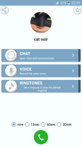 اسکرین شات 3 برنامه cat noir fake call