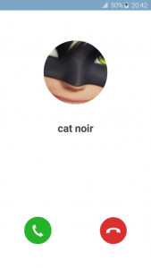 اسکرین شات 4 برنامه cat noir fake call