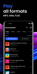 اسکرین شات 2 برنامه Offline Music Player
