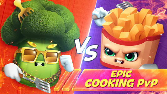 اسکرین شات 1 بازی Cooking Fever Duels: Food Wars