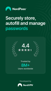 اسکرین شات 1 برنامه NordPass: Password Manager