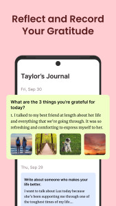 اسکرین شات 4 برنامه Gratitude: Self-Care Journal