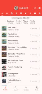 اسکرین شات 1 برنامه Finale for Last.fm