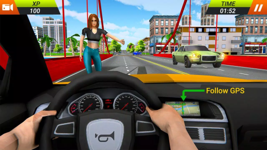اسکرین شات 1 بازی US City Driving Taxi Car Games