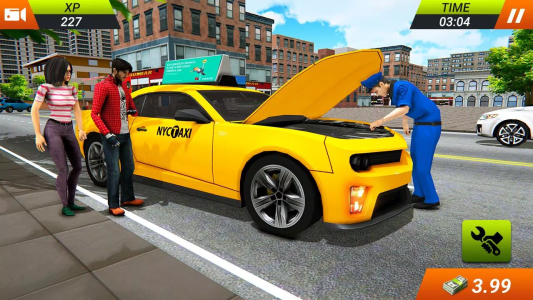 اسکرین شات 3 بازی US City Driving Taxi Car Games