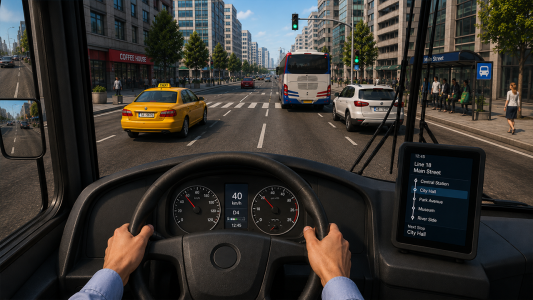 اسکرین شات 3 بازی Bus Simulator: City Coach Game