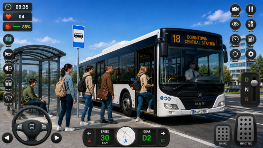اسکرین شات 1 بازی Bus Simulator: City Coach Game