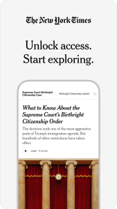 اسکرین شات 1 برنامه NYTimes: US and Global News