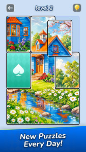اسکرین شات 1 بازی Jigsawcard Solitaire Puzzle