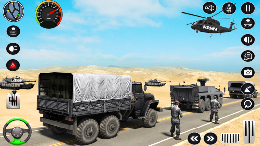 اسکرین شات 4 بازی Army Transport Truck Games