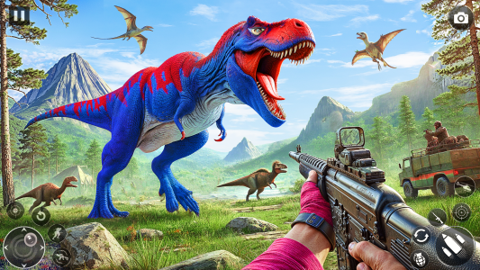 اسکرین شات 4 برنامه Dino Family 3D Hunting Games
