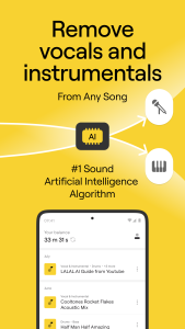 اسکرین شات 1 برنامه LALAL.AI: AI Vocal Remover