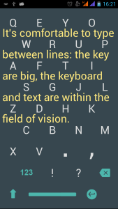 اسکرین شات 2 برنامه 1C Big Keyboard