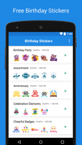 اسکرین شات 1 برنامه Birthday Stickers - WASticker