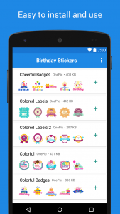 اسکرین شات 2 برنامه Birthday Stickers - WASticker