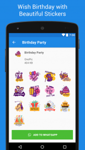اسکرین شات 5 برنامه Birthday Stickers - WASticker