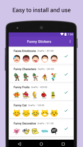 اسکرین شات 2 برنامه Funny Sticker Packs WASticker