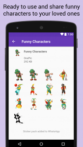 اسکرین شات 4 برنامه Funny Sticker Packs WASticker