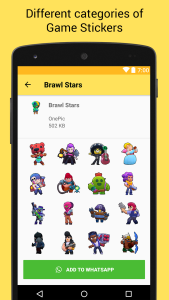 اسکرین شات 3 برنامه Game Stickers for Whatsapp