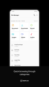 اسکرین شات 1 برنامه OnePlus File Manager