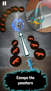 اسکرین شات 1 بازی Electric Blue: Gecko dash!