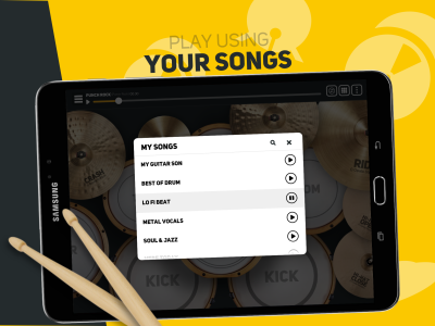 اسکرین شات 4 برنامه SUPER DRUM - Play Drum!