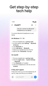 اسکرین شات 5 برنامه ChatGPT