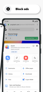 اسکرین شات 4 برنامه Opera Browser: Fast & Private