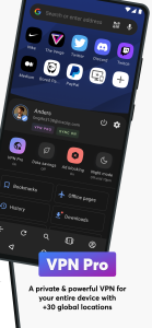 اسکرین شات 3 برنامه Opera Browser: Fast & Private