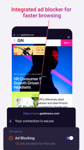 اسکرین شات 3 برنامه Opera Touch