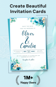 اسکرین شات 1 برنامه Invitation Maker & RSVP Cards