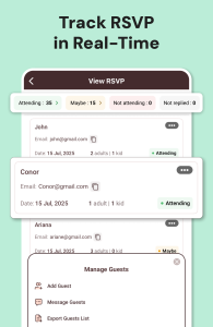اسکرین شات 6 برنامه Invitation Maker & RSVP Cards