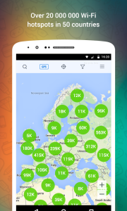 اسکرین شات 2 برنامه WiFi: passwords, hotspots