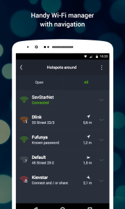 اسکرین شات 5 برنامه WiFi: passwords, hotspots
