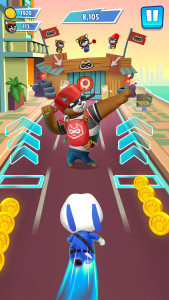 اسکرین شات 5 بازی Talking Tom: Hero Dash Run