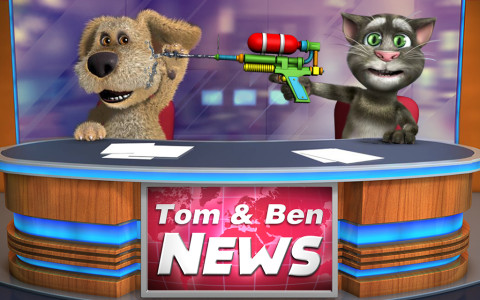 اسکرین شات 4 برنامه Talking Tom & Ben News