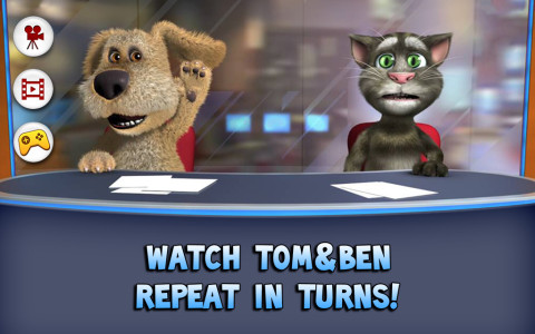 اسکرین شات 1 برنامه Talking Tom & Ben News