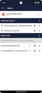 اسکرین شات 7 برنامه ownCloud